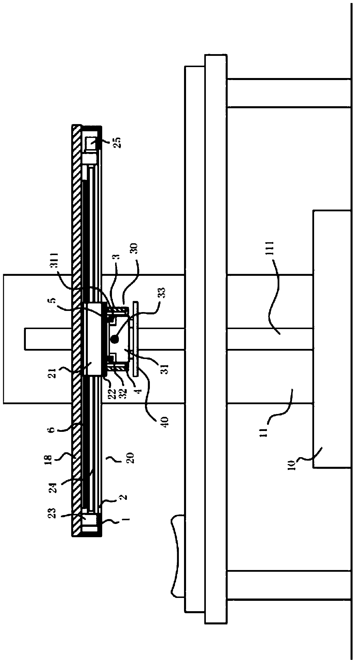 Lifting and moving mechanism for physiotherapy device