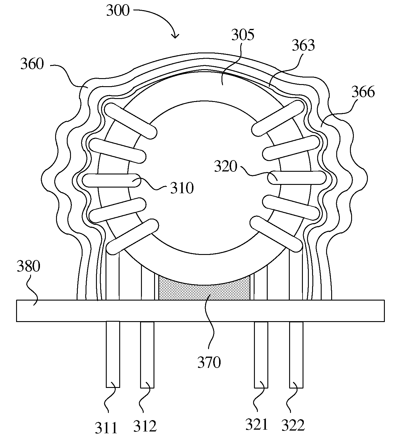 Transformer apparatus with shielding architecture and shielding method thereof