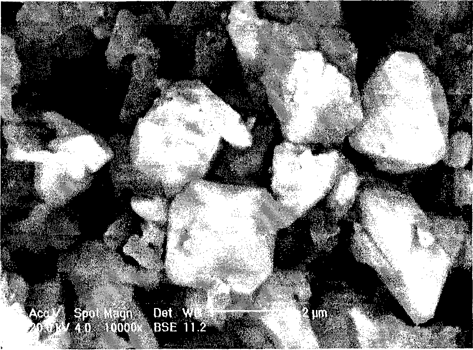 Method for preparing zirconium oxide powder from zircon