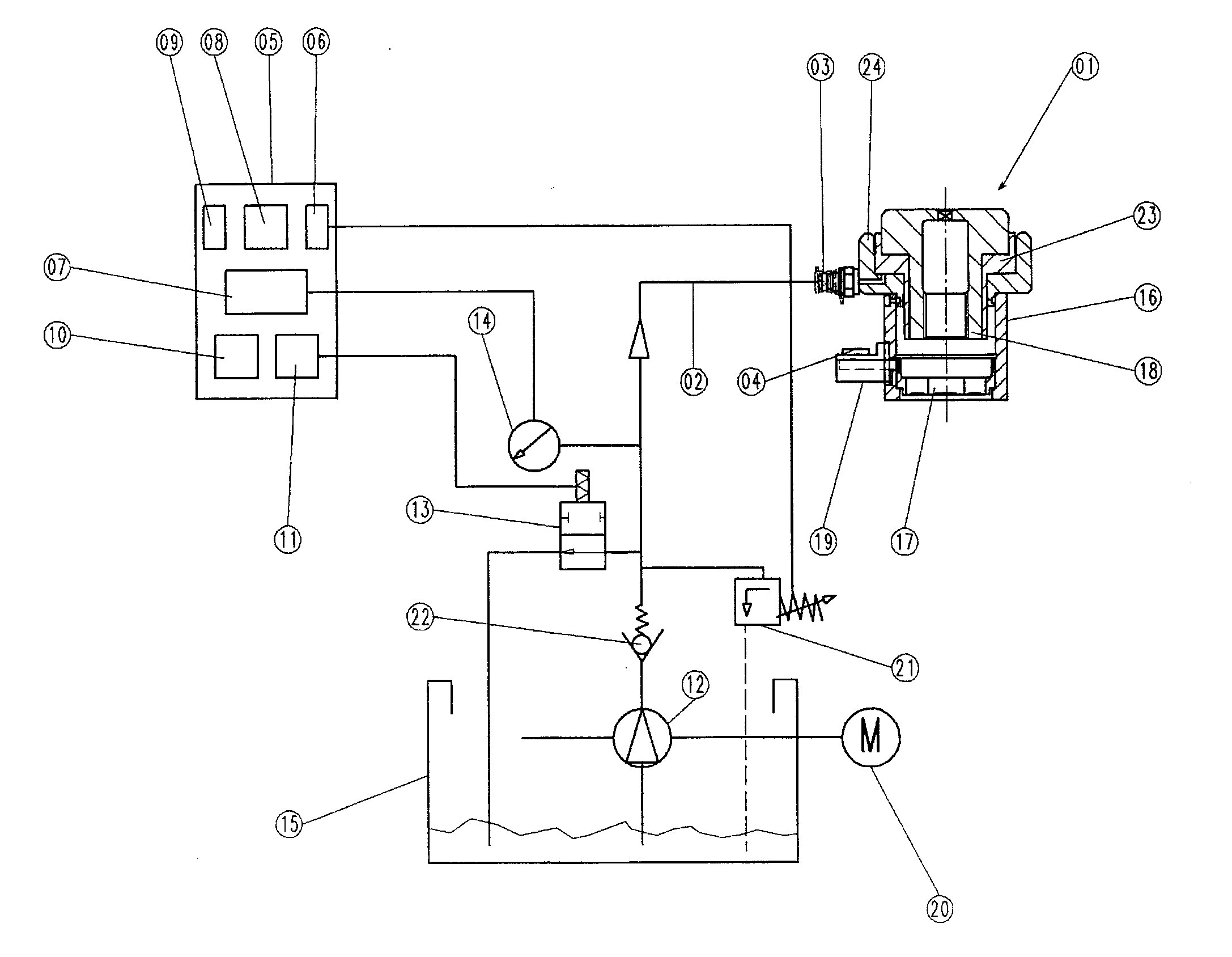 Hydraulic Bolt Tensioning Device and Method for Tightening Large Bolts by Means of a Hydraulic Bolt Tensioning Device