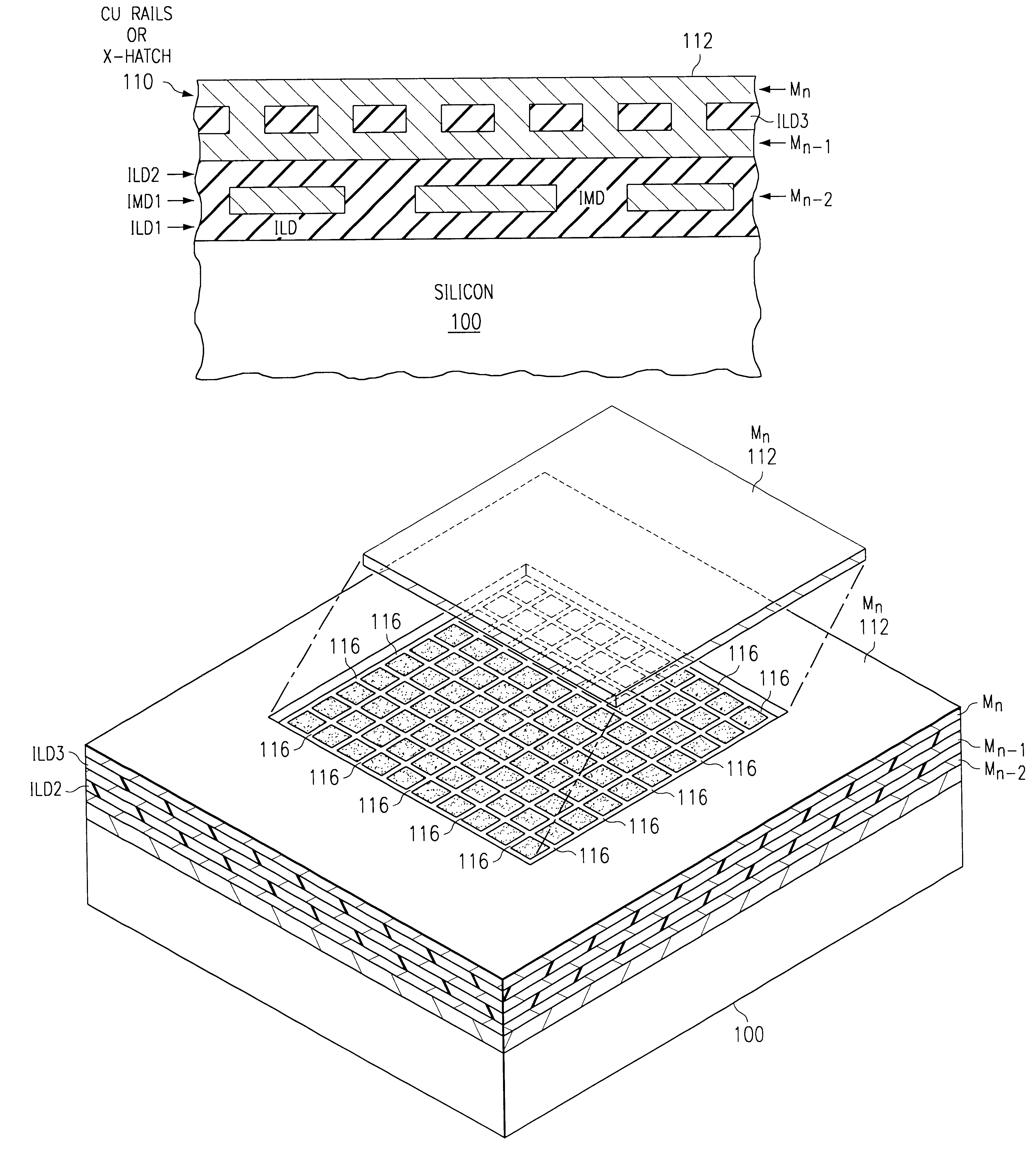 Approach to structurally reinforcing the mechanical performance of silicon level interconnect layers