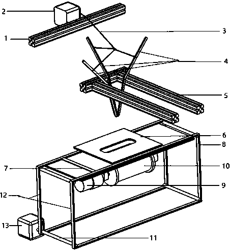 Novel fruit bagging and bag cutting device