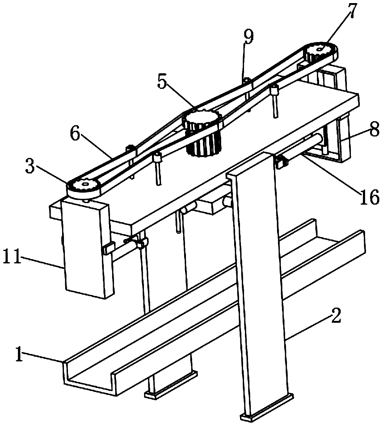 Automatic packaging device for fertilizer production and processing