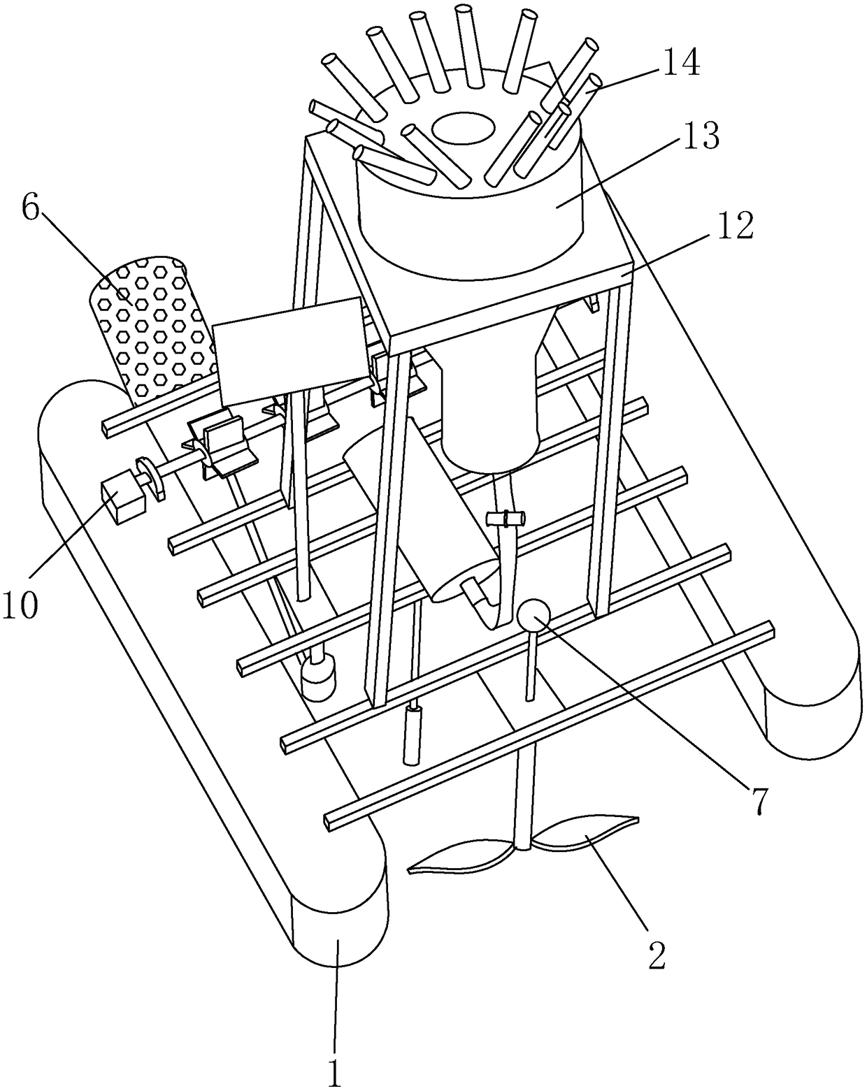 Riverway water direct purification treatment system and method