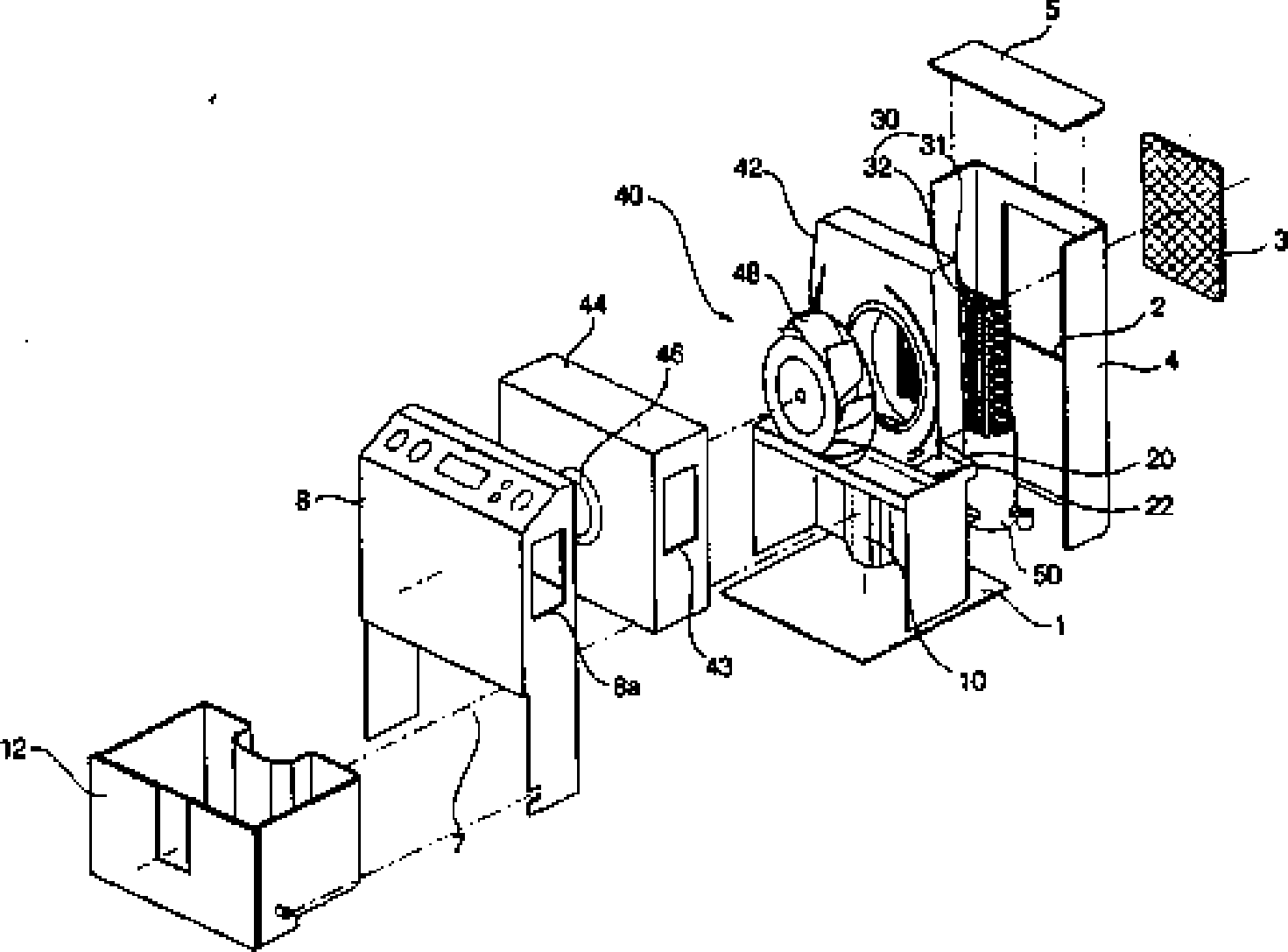 Drain pan for dehumidifier