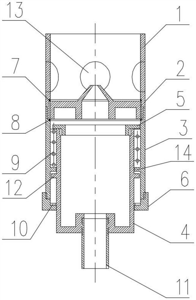 Automatic lifting type fountain nozzle