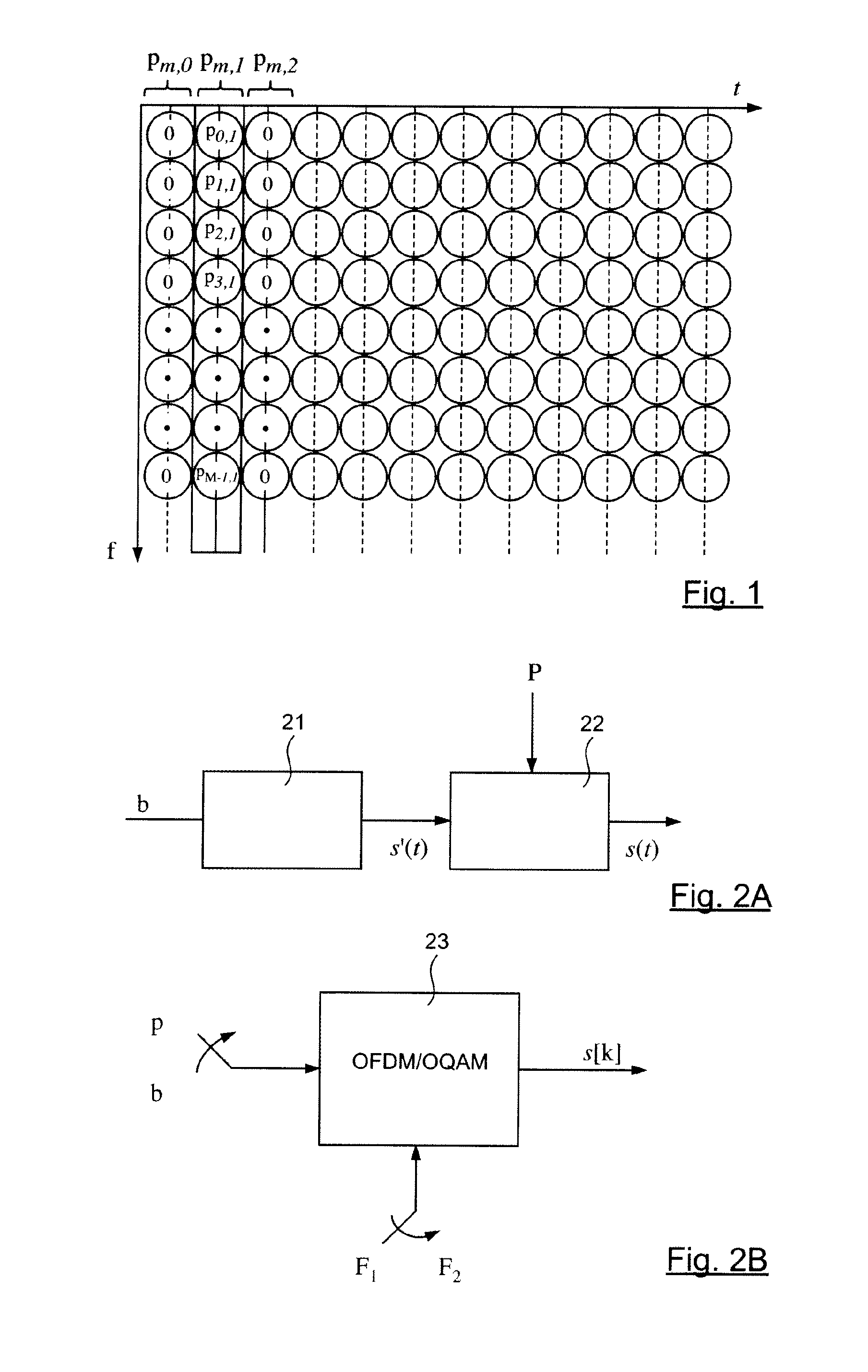 Methods for transmitting and receiving a multicarrier signal implementing prototype filters, corresponding devices for transmitting and receiving, signal and computer program