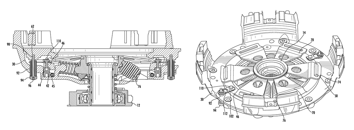 Limiting assembly for a self-adjusting heavy duty clutch