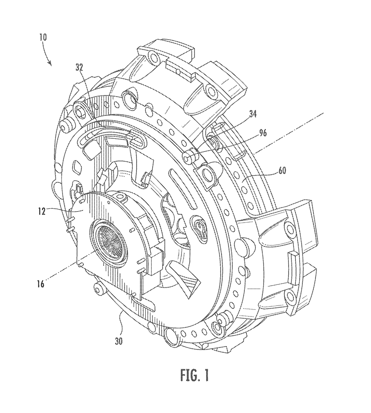 Limiting assembly for a self-adjusting heavy duty clutch