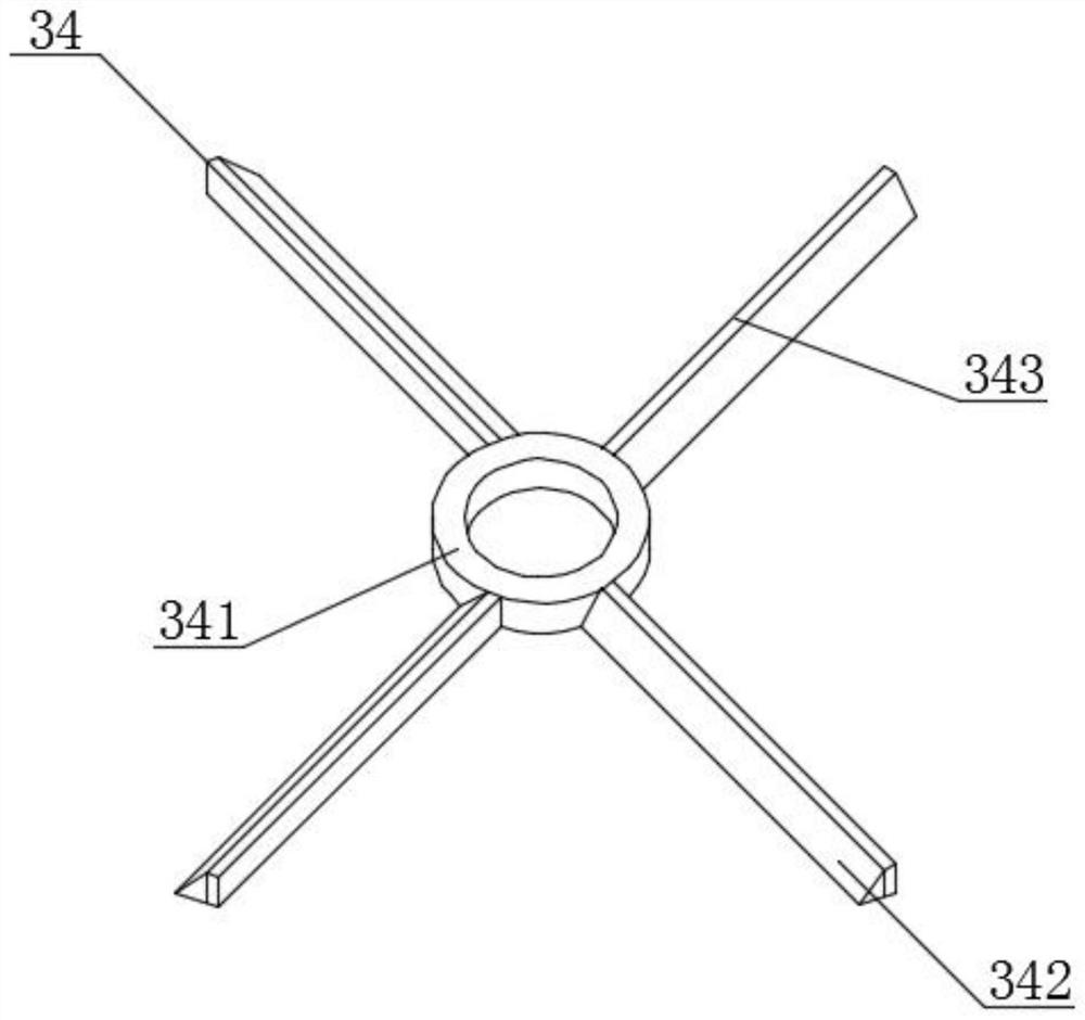 Stirring device for organic fertilizer production