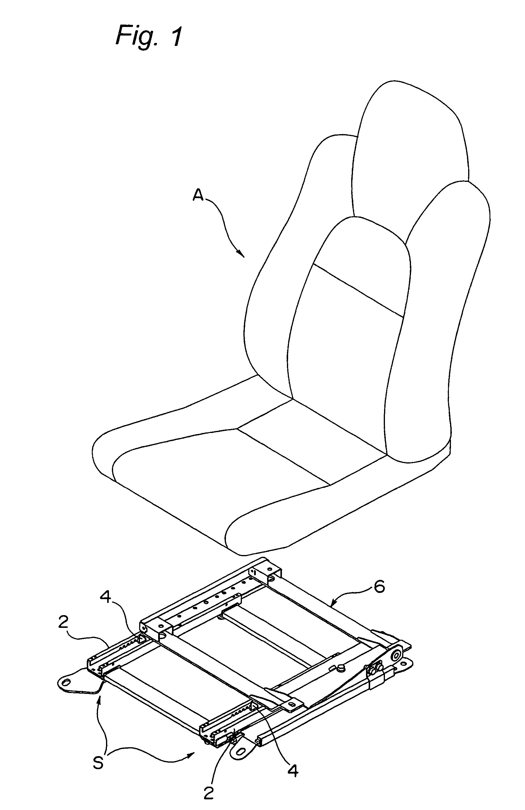 Slide adjuster for an automobile seat