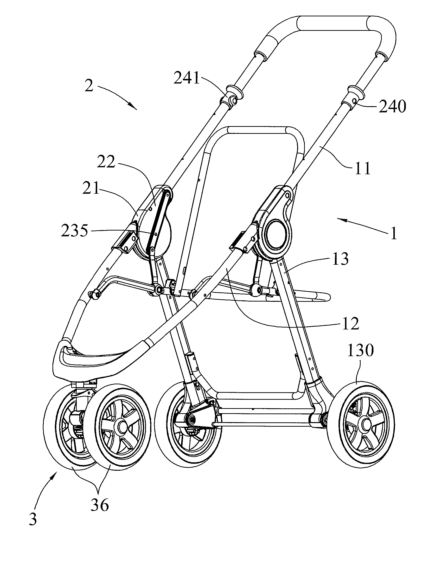 Stroller Having Shock-Absorbing Function