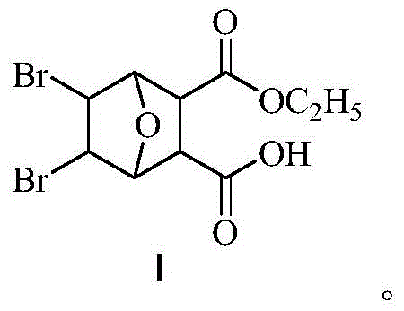 Ethyl bromonorcantharidin monoate and its preparation method and application