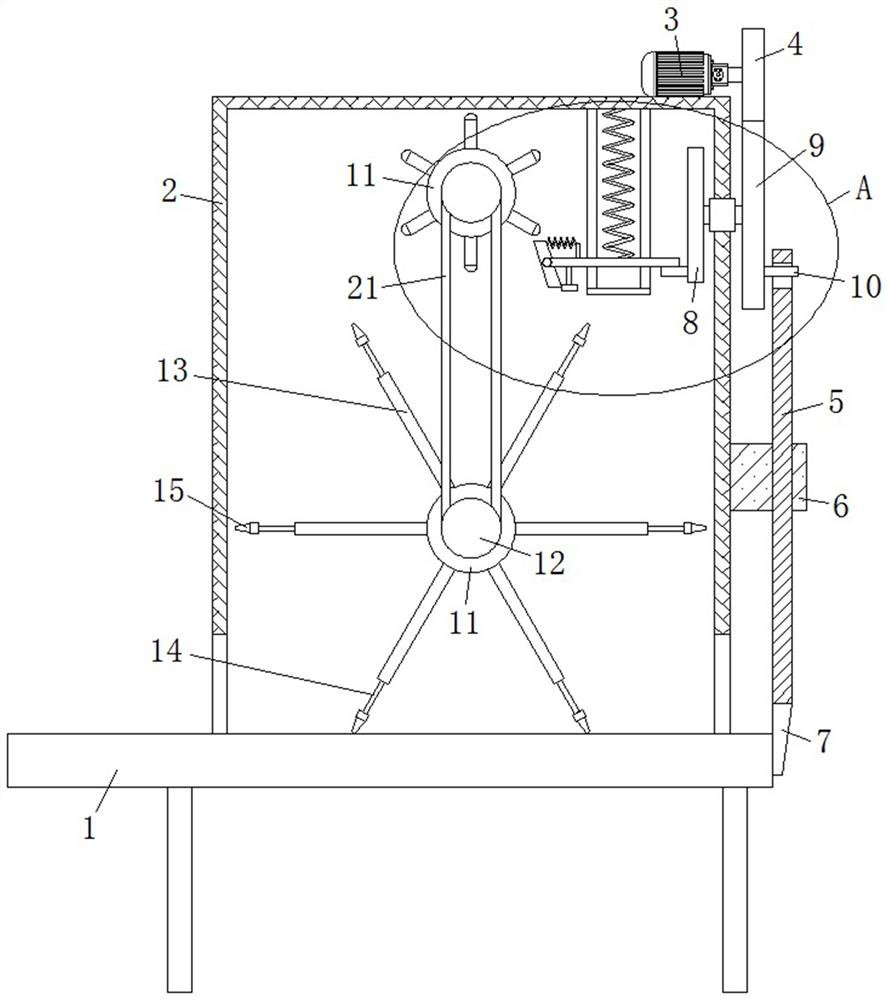 Stepping feed crushing device