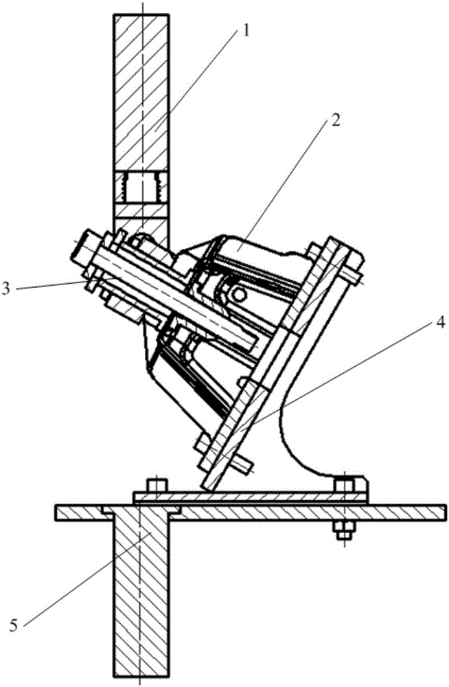 Front sub-frame fall-off mechanism strength test device and method