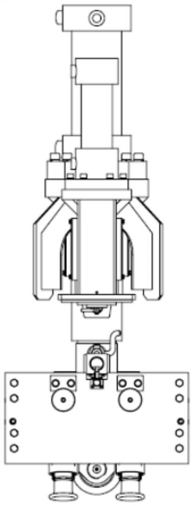 Continuous track lifting device, road maintenance mechanical vehicle body and small hydraulic track lifting machine