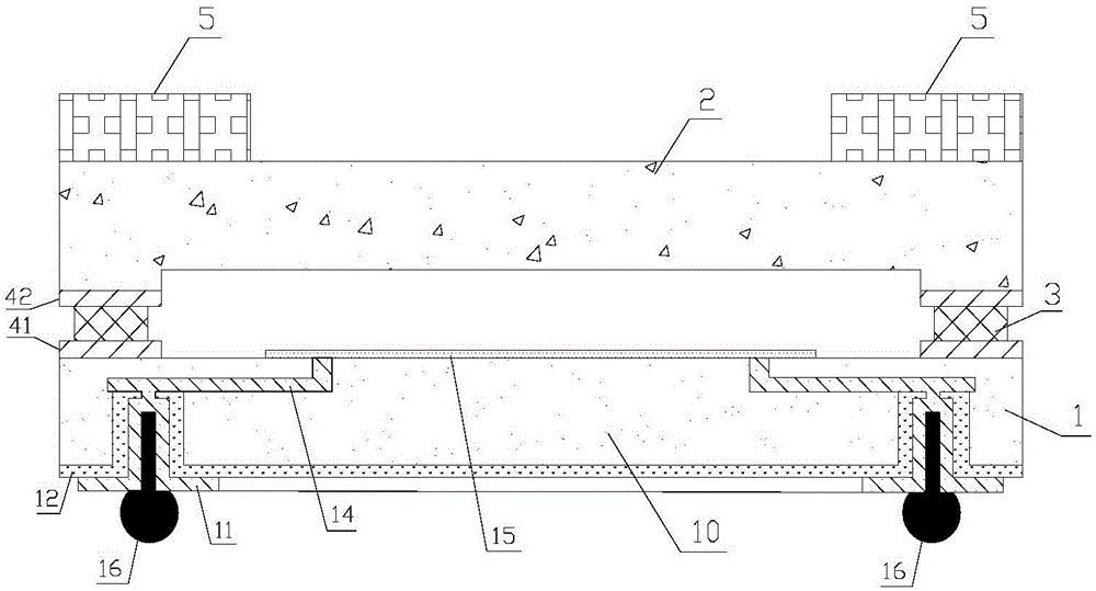 Wafer packaging structure for infrared focal plane array