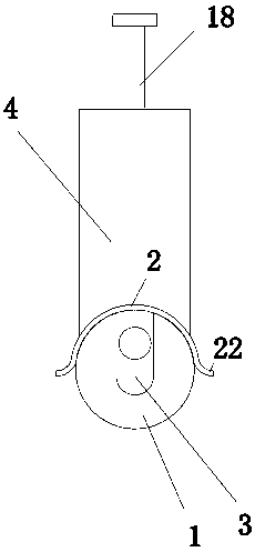 Medical nursing scrubbing device