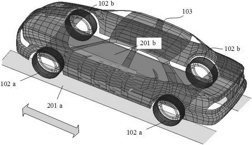 Capacitor type wireless charging system capable of receiving electric energy through tyres
