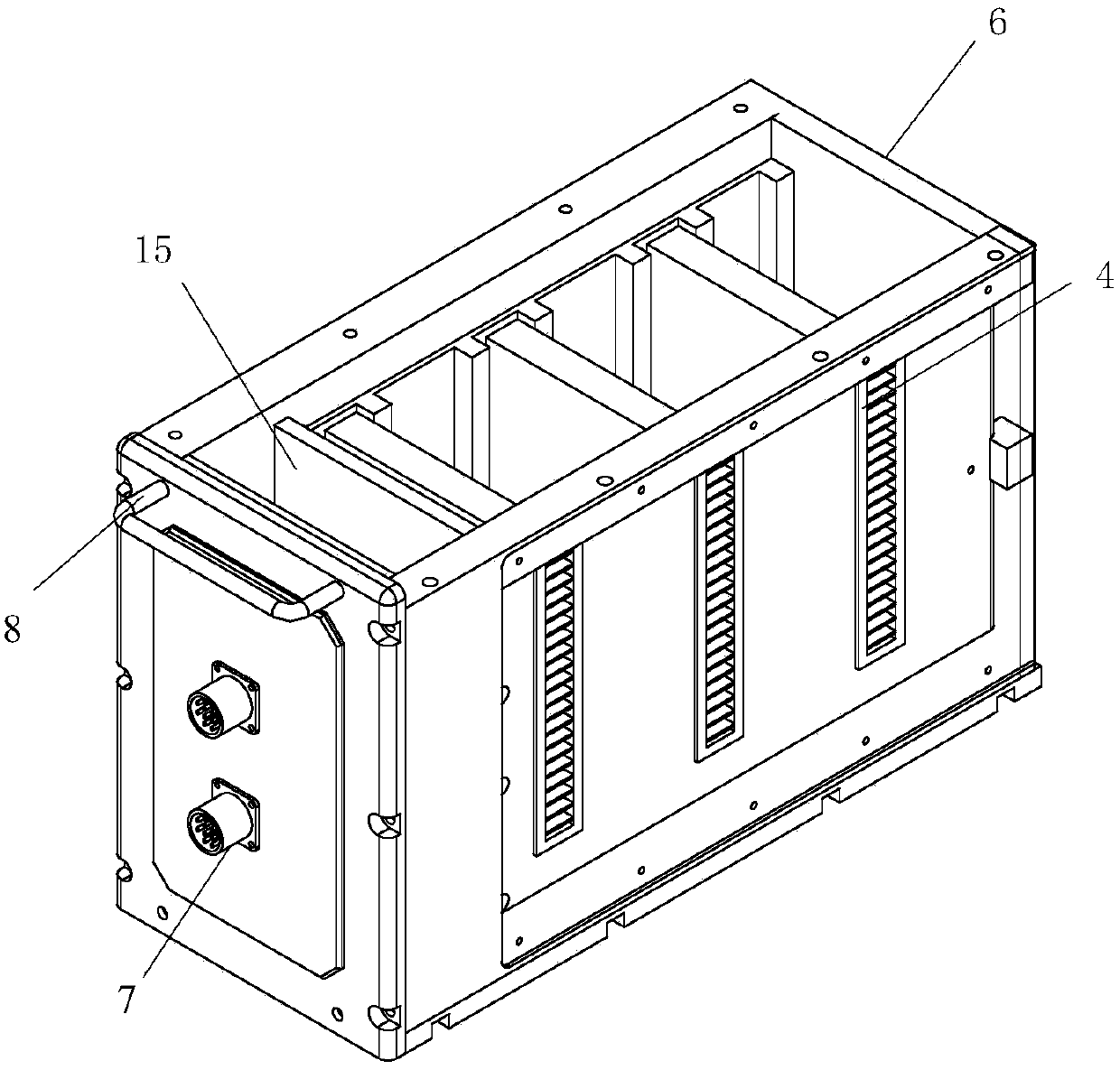 A sealed chassis with multi-module independent cooling air ducts