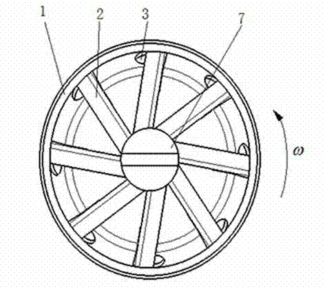 Wheel casing for forced ventilation/heat radiation to rim and brake