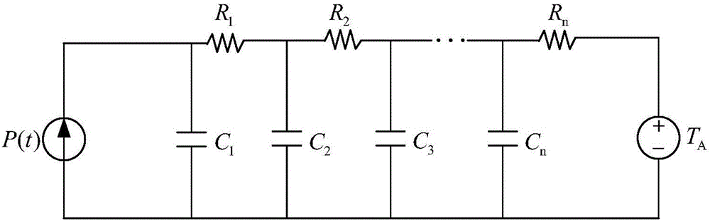 Temperature solving algorithm of insulated gate bipolar transistor (IGBT) module