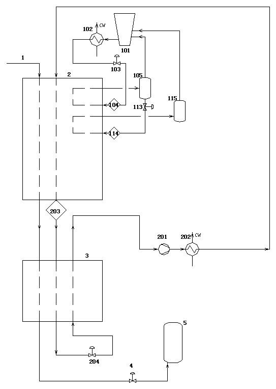 Method and device for liquefying natural gas by using propylene precooling mixed cryogen
