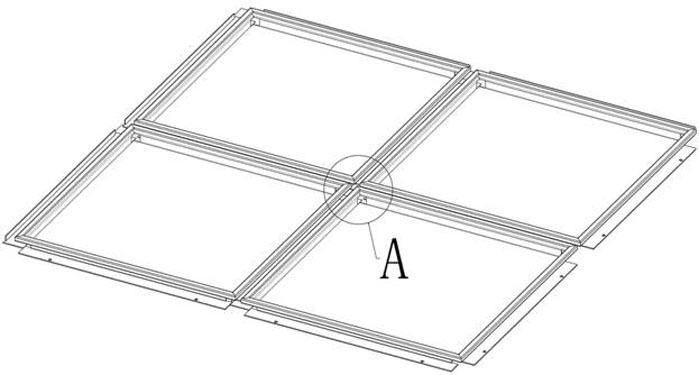 Frame structure of photovoltaic array, photovoltaic array and photovoltaic integrated building