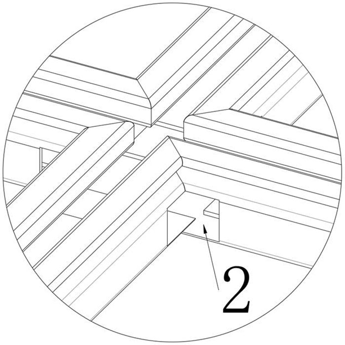 Frame structure of photovoltaic array, photovoltaic array and photovoltaic integrated building