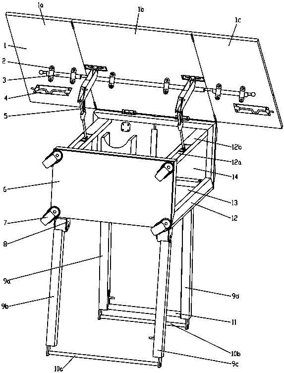 Foldable and multifunctional drawing table