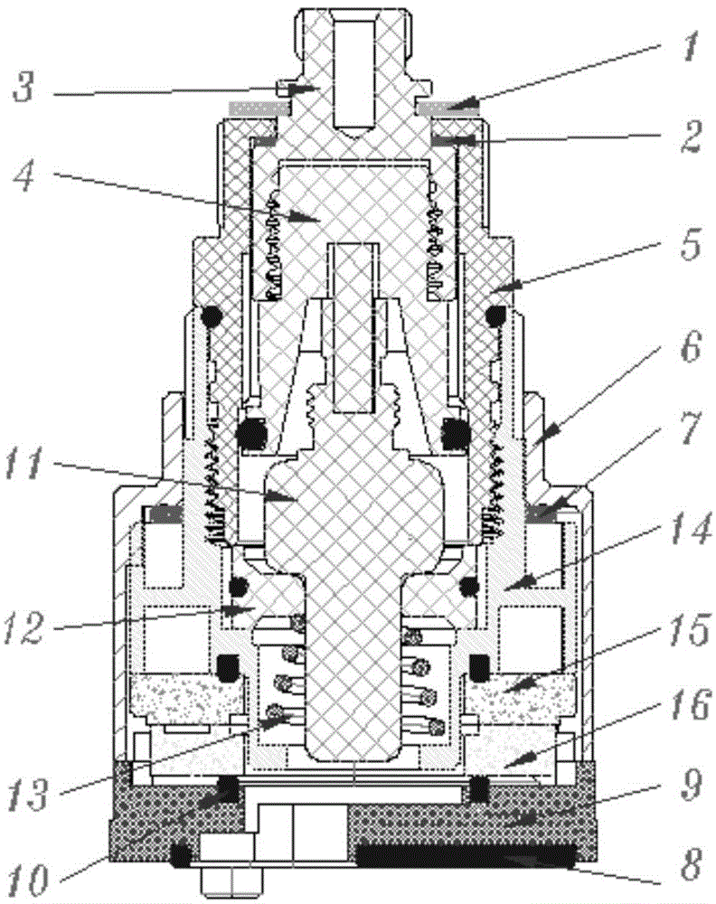 Thermostatic valve element of faucet