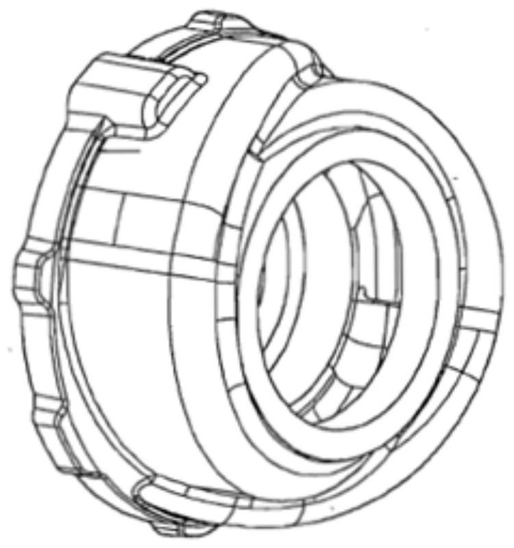 Volute casting casting method for nuclear power station