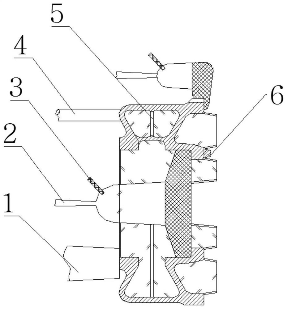 Volute casting casting method for nuclear power station