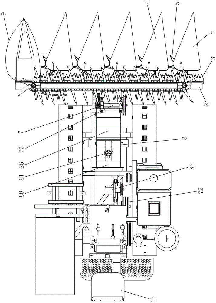 Small tracked rape windrower