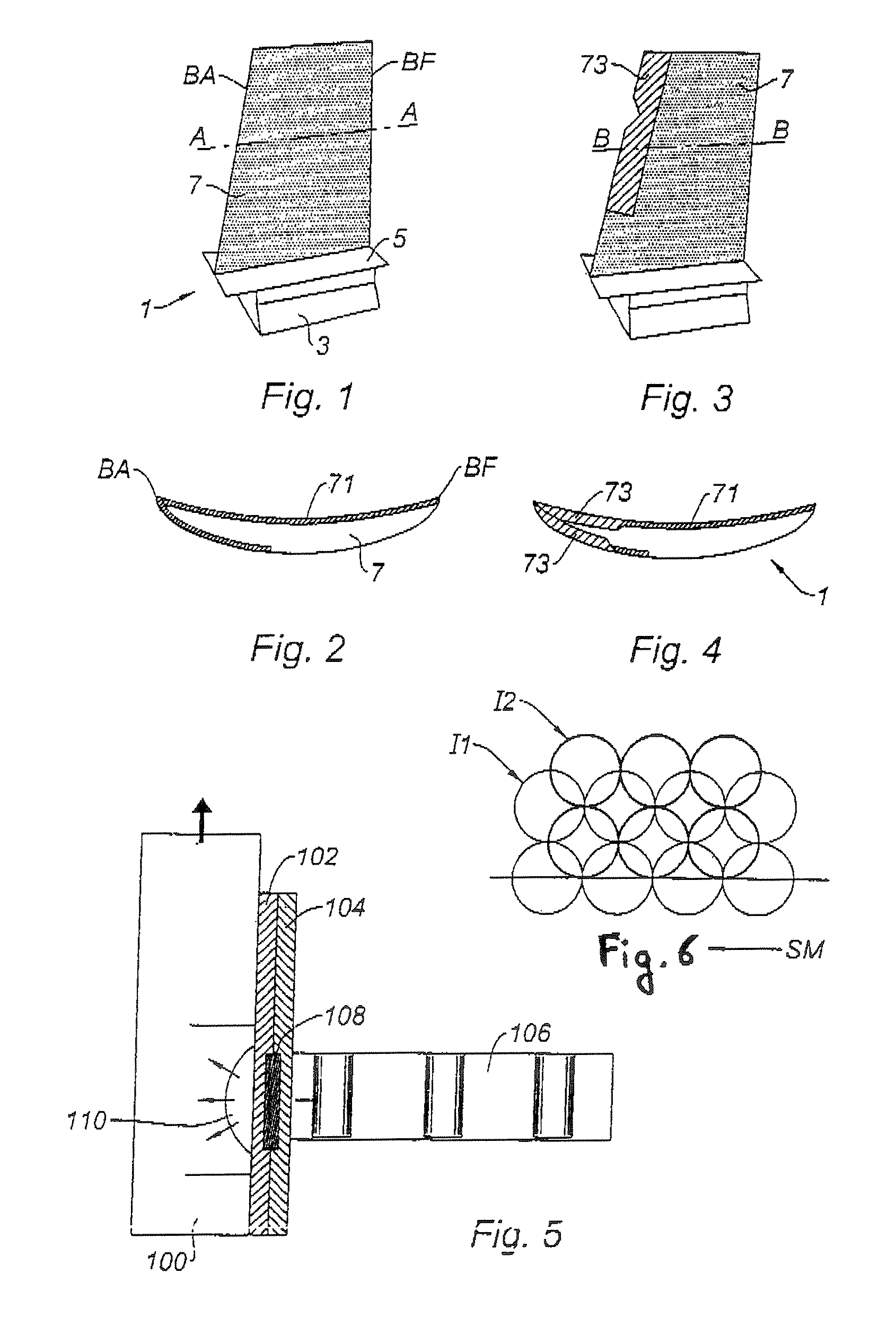 Metal component treated by putting sublayers in compression, and method of obtaining such a component