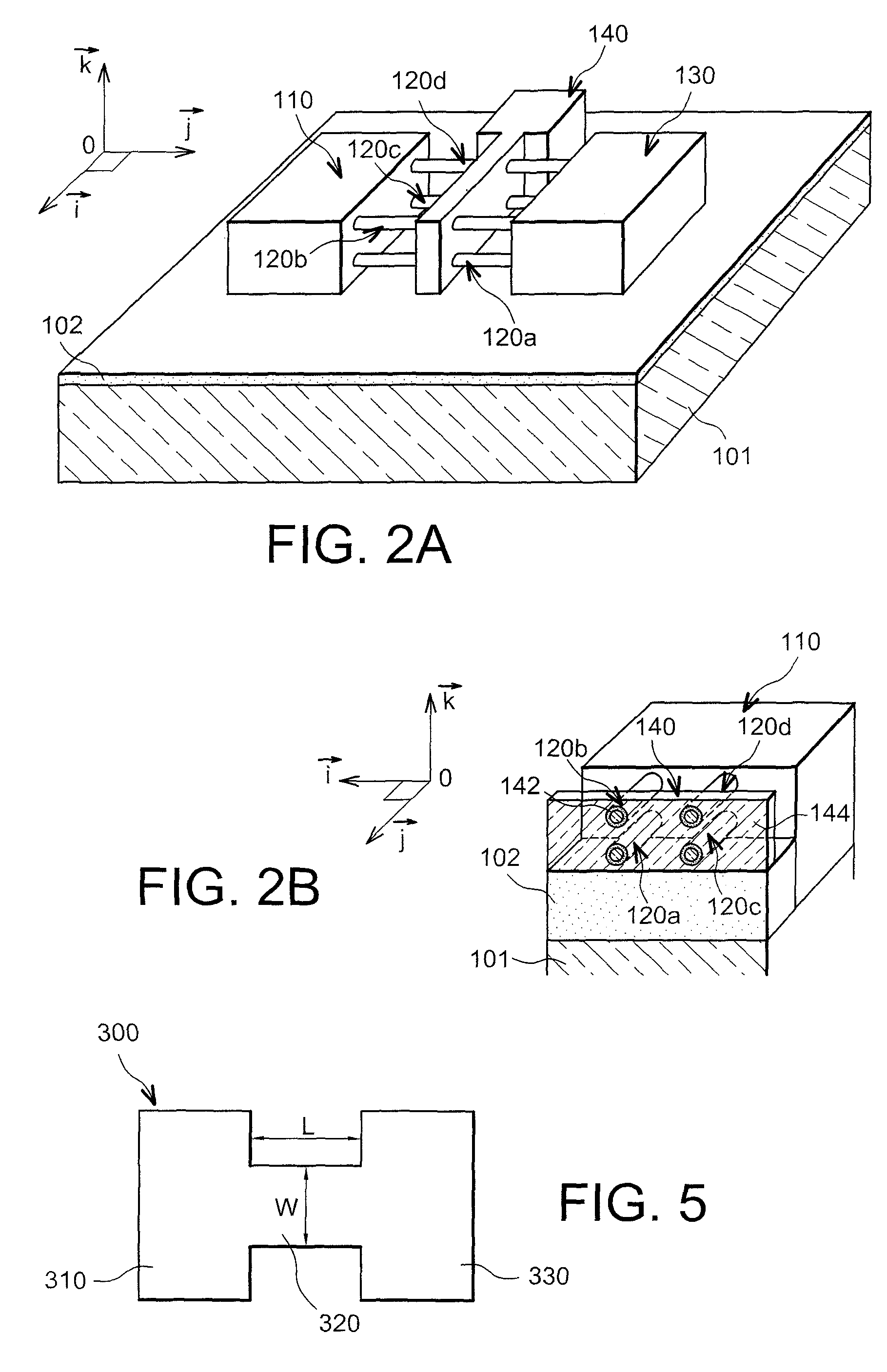 Structure and method for realizing a microelectronic device provided with a number of quantum wires capable of forming one or more transistor channels
