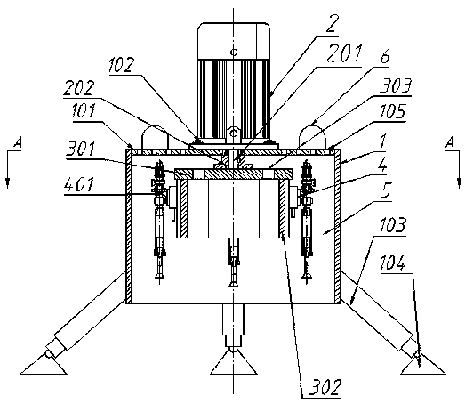 Underwater sampling device for shallow water area