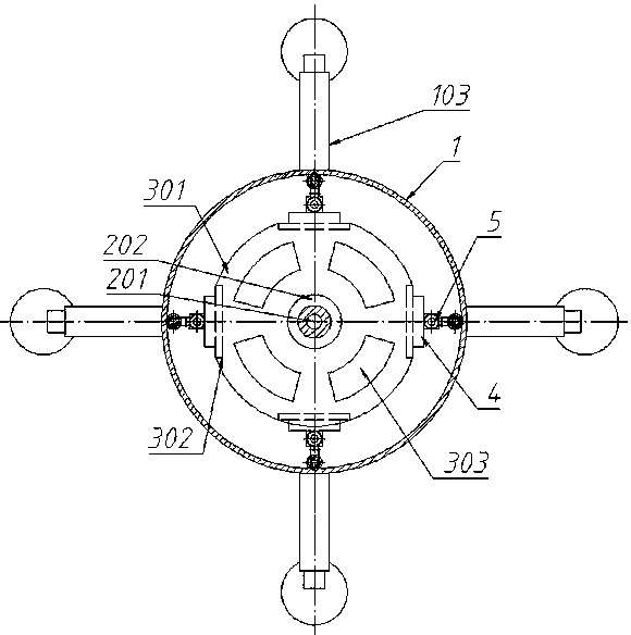 Underwater sampling device for shallow water area