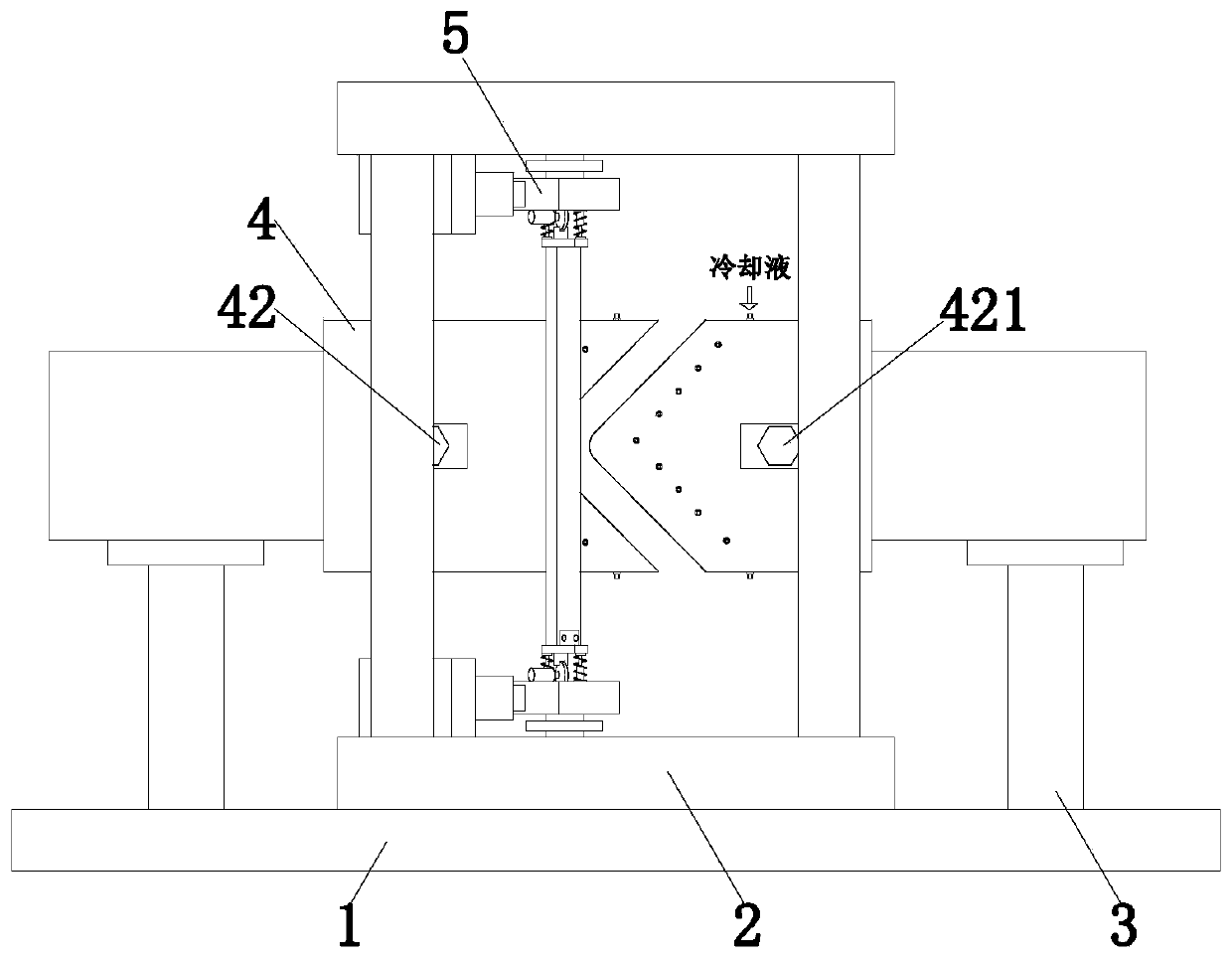 Automatic groove cutting machine for galvanized steel pipe processing