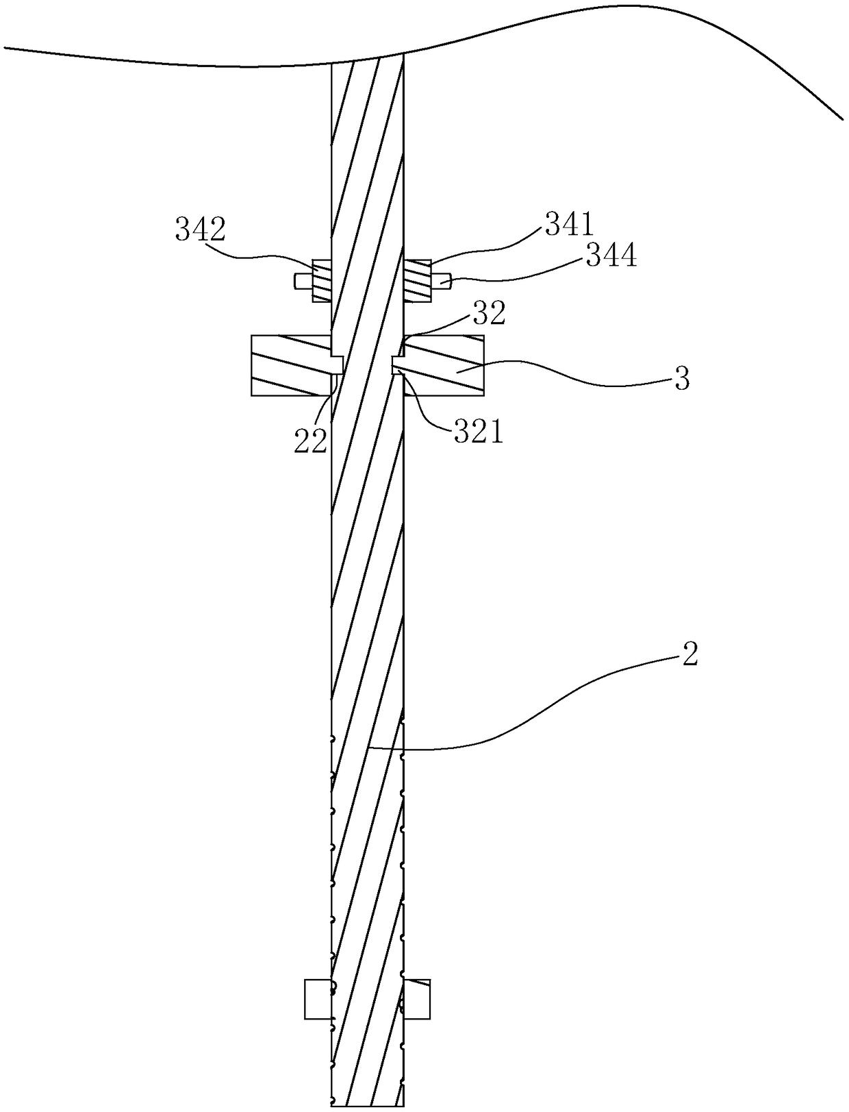 Hoisting structure and hoisting method of fan coil