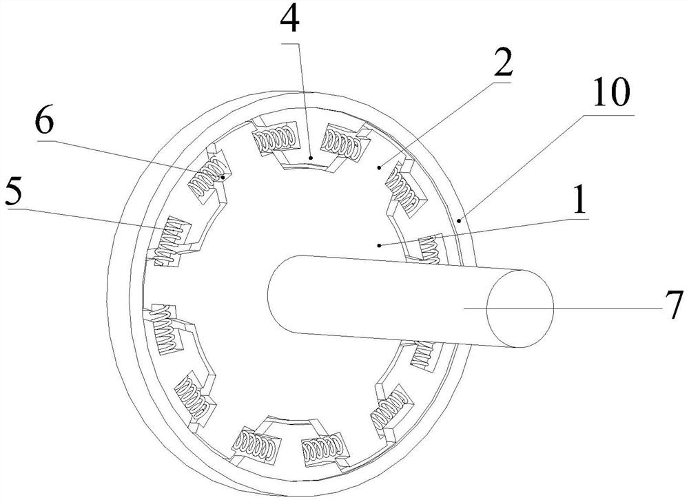 Magneto-rheological torsional shock absorber for electric wheel