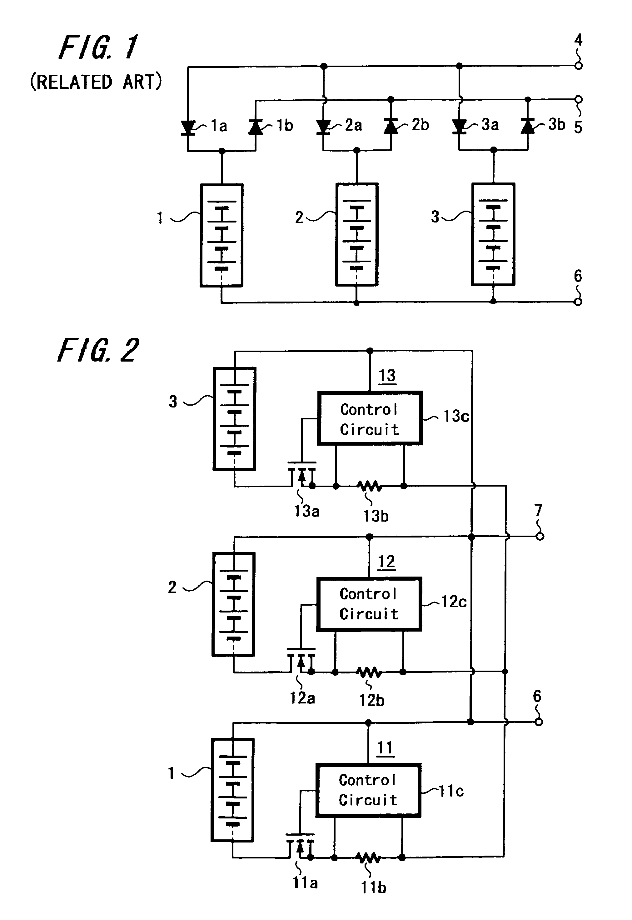 Power supply apparatus with transistor control for constant current between series-connected battery blocks