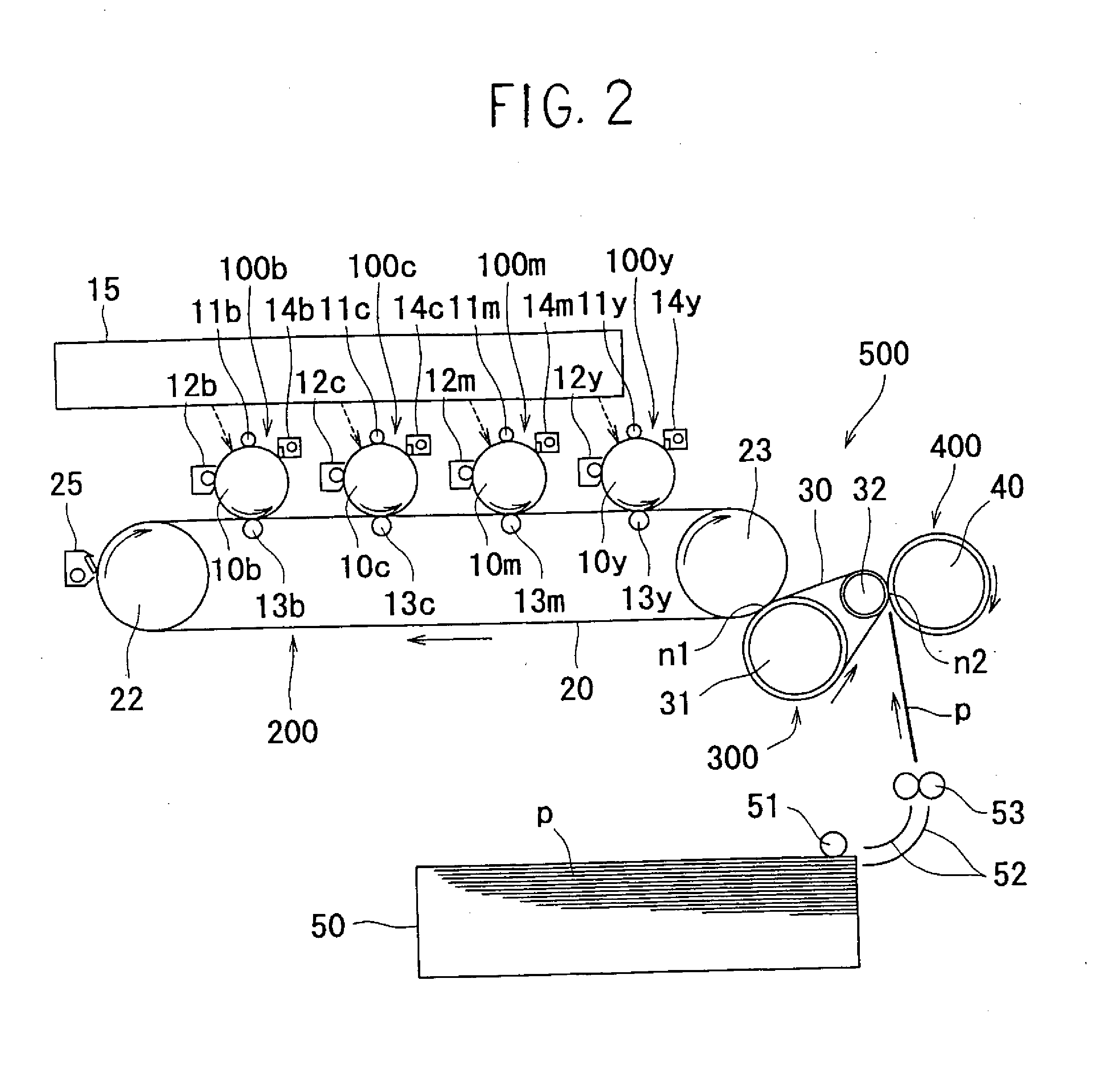 Image transfer device for image forming apparatus