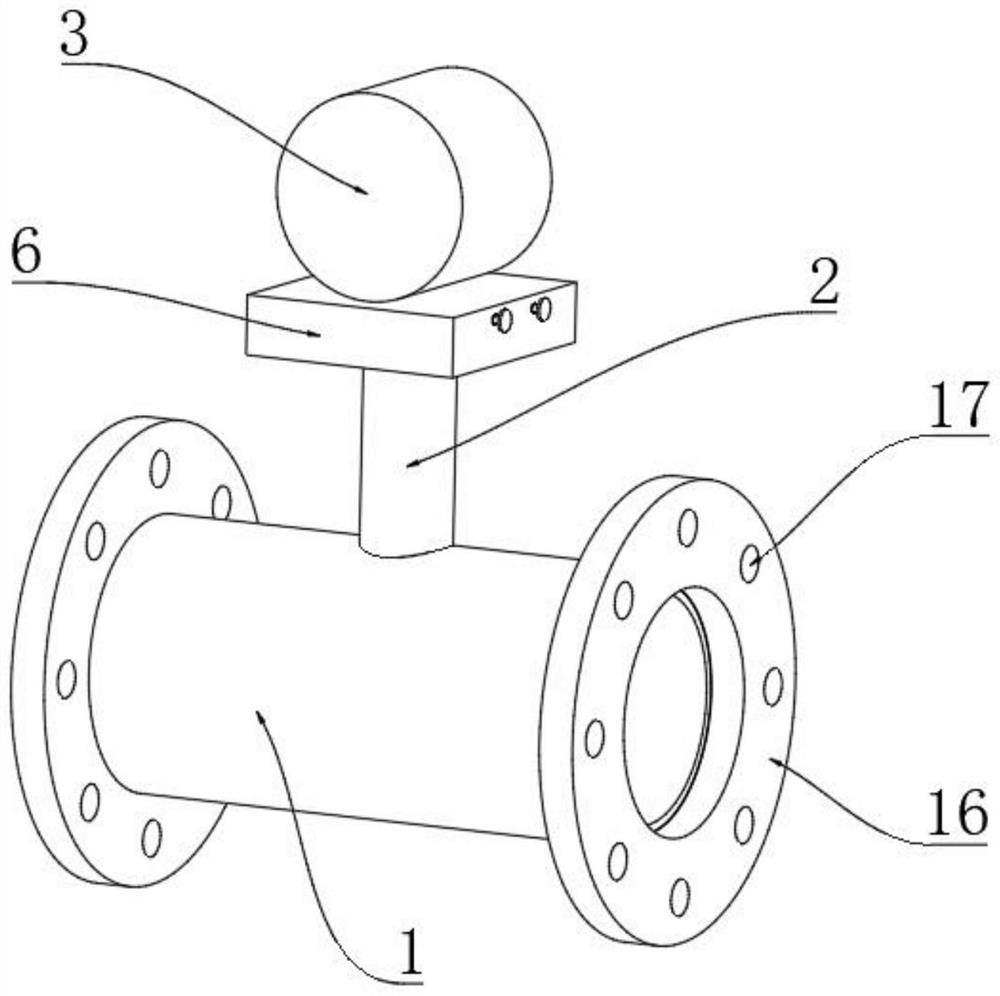 Vortex shedding flowmeter suitable for corrosive medium