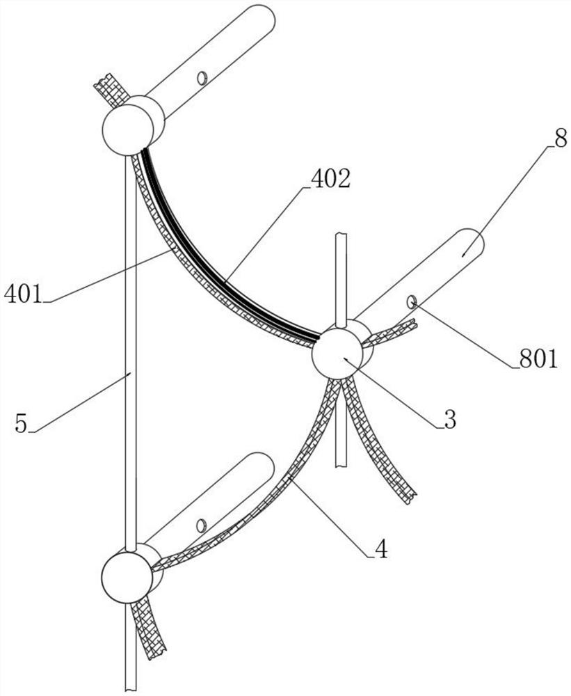 Continuous emulsification desorption type adsorption netting for oil mist-containing waste gas