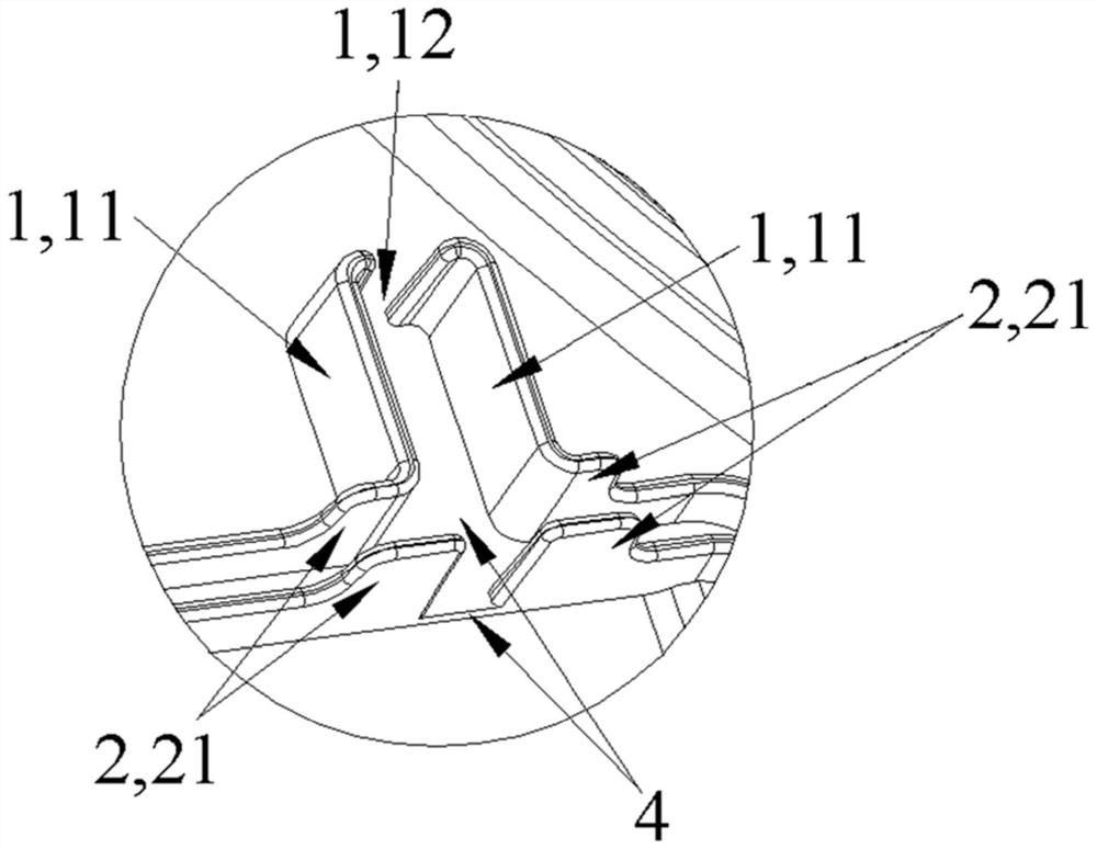 Electric appliance element sealing structure and clothes treatment device applying same