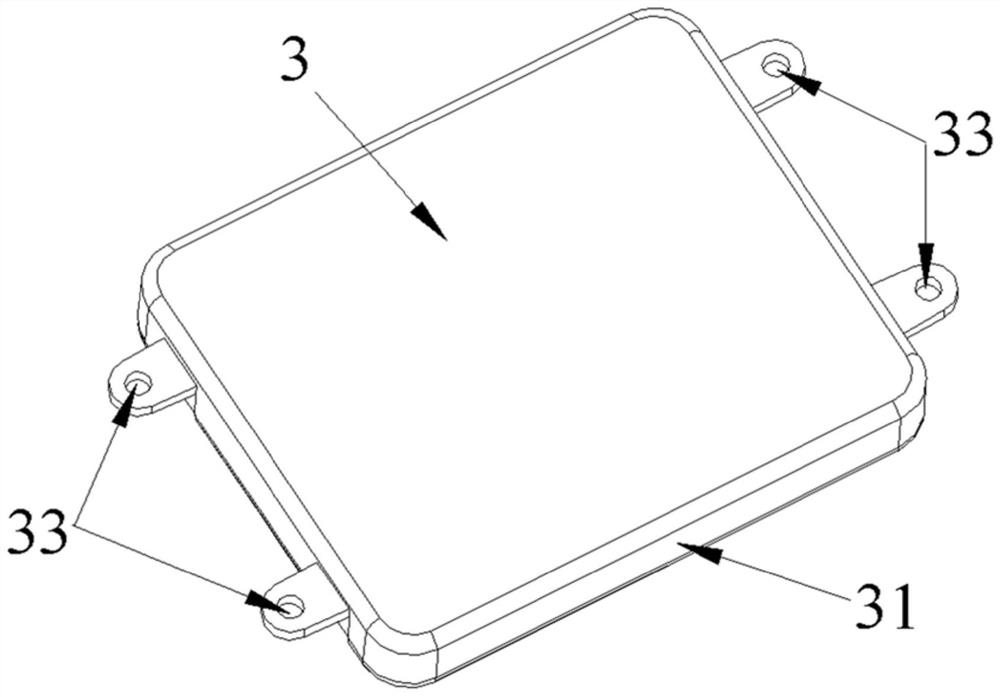 Electric appliance element sealing structure and clothes treatment device applying same