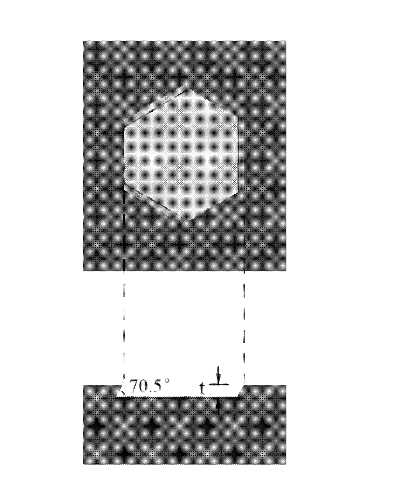 Method for preparing nano structure on surface of (111) silicon wafer
