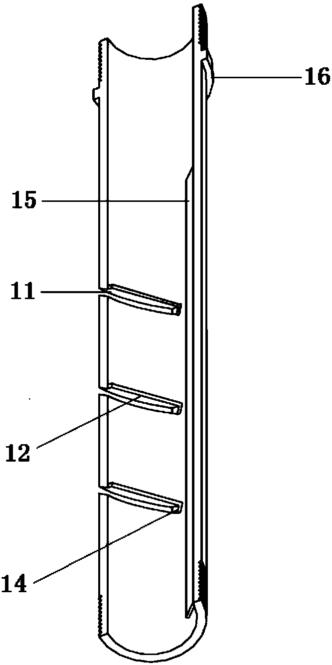 Semi-cylindrical branch pressing and fixing device