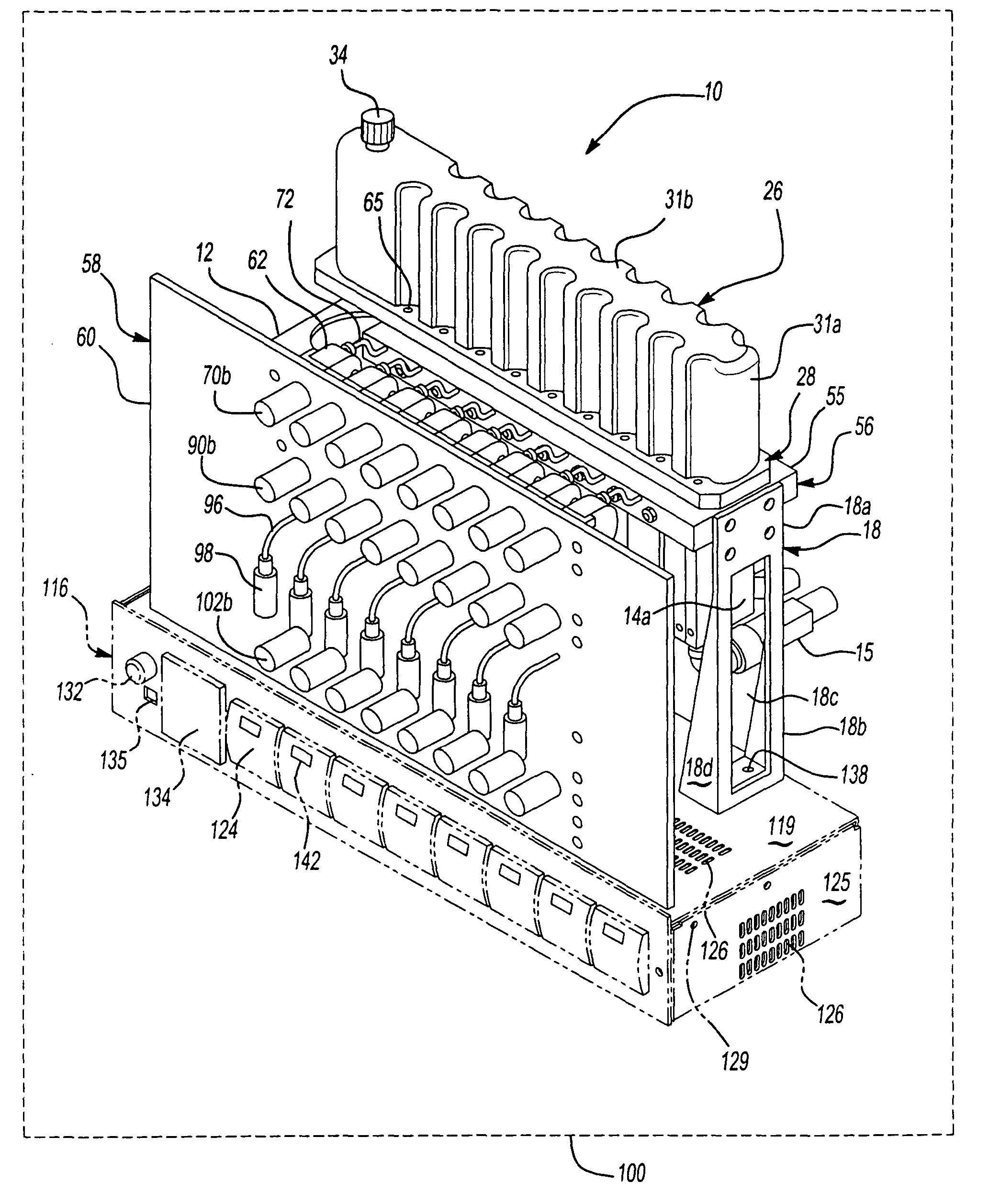 Parallel reactor for sampling and conducting in situ flow-through reactions and a method of using same